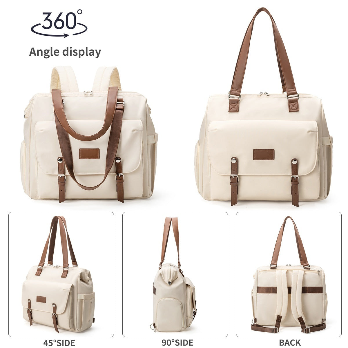 Mother And Baby Go Out Lightweight Double-shoulder Backpack Large Capacity