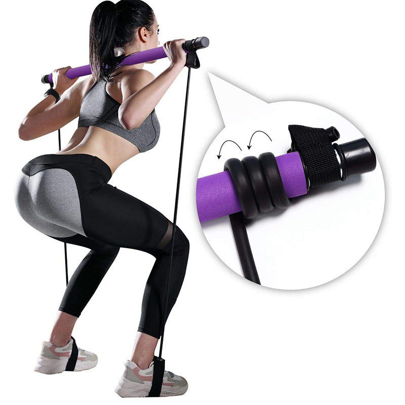 Puller Fitness Yoga-Pilates Resistance Bar with bands