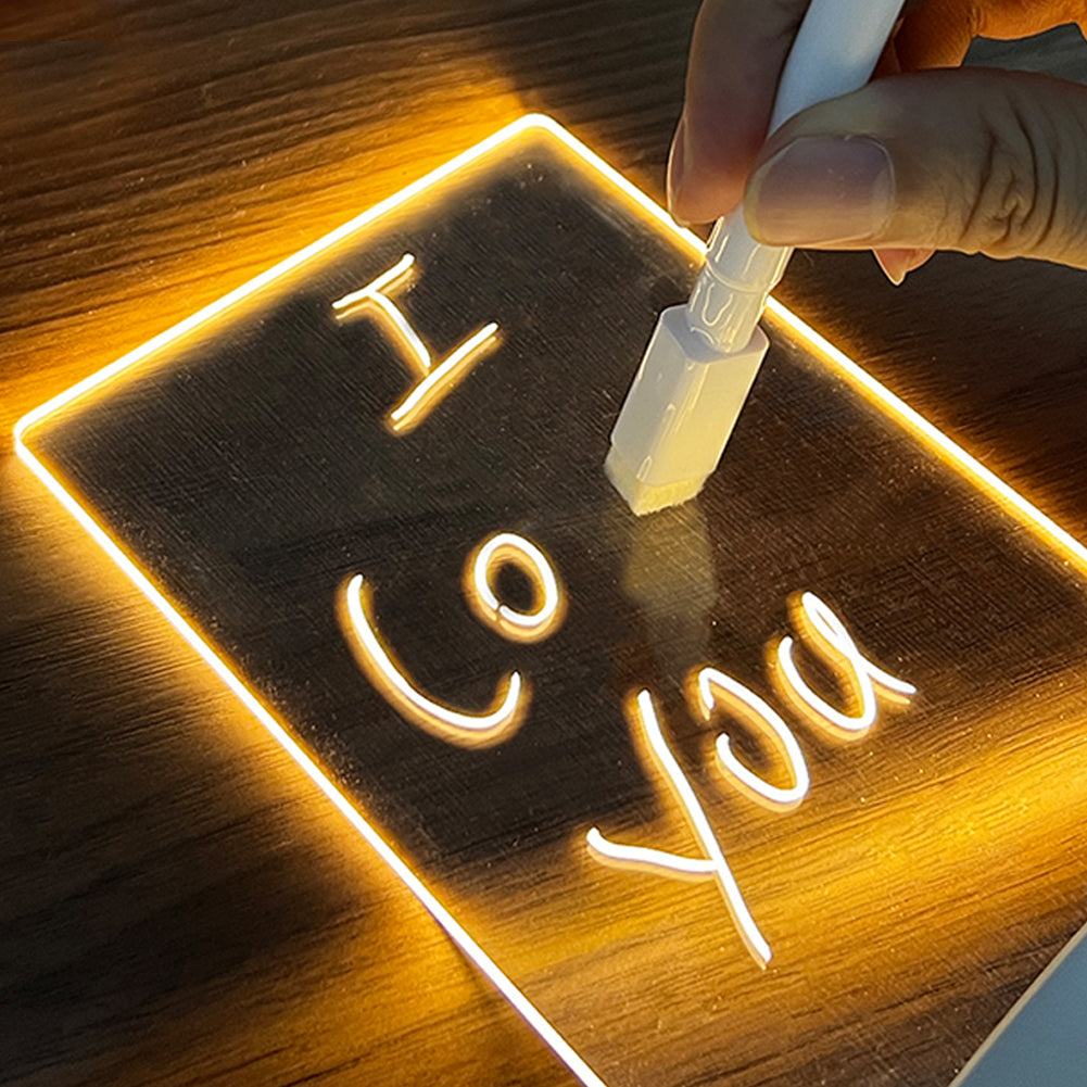 Neon Light Message Board