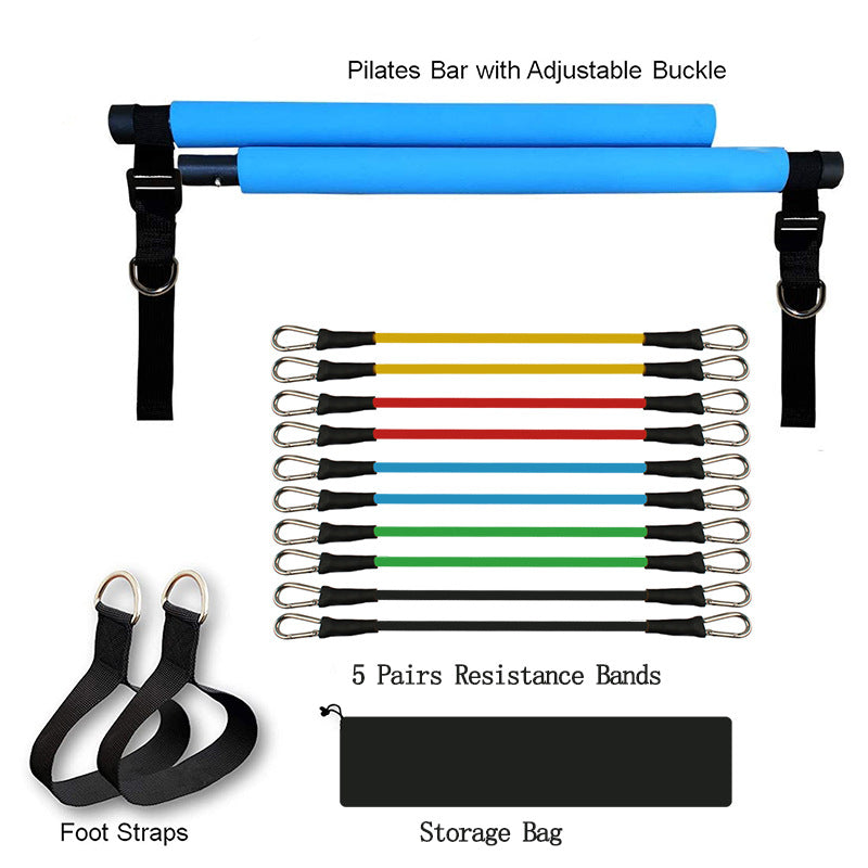 Puller Fitness Yoga-Pilates Resistance Bar with bands