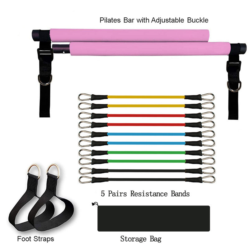 Puller Fitness Yoga-Pilates Resistance Bar with bands